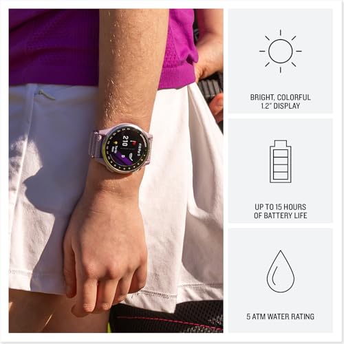 Garmin Approach® J1, Junior Golf Watch with GPS, Bright and Colorful Display, Tee-Off Guidance, Essential Features for Learning and Improving, Lilac