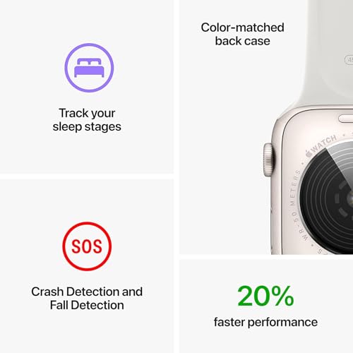 Apple Watch SE (2nd Gen) (GPS + Cellular, 40mm) - Starlight Aluminum Case with Starlight Sport Band, S/M (Renewed)