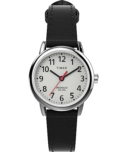 Timex Women's Easy Reader Classic 25mm Watch - Black Strap White Dial Silver-Tone Case