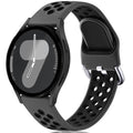 Lerobo for Galaxy Watch 7 Band Compatible with Samsung Galaxy Watch 6 5 4 Band 44mm 40mm/Galaxy Watch 6 Classic 47mm 43mm/Watch 4 Classic/Watch 5 Pro 45mm, 20mm Soft Silicone Sport Band for Men,Black