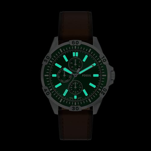 Fossil Men's Watch, Garrett Multifunction Stainless Steel Watch for Men