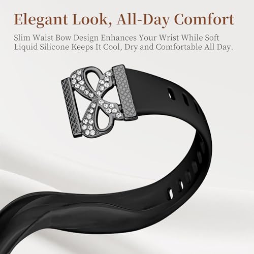 Zspoly Thin Slim Silicone Band Compatible with Galaxy Watch 7/6/5/4 FE Band 40mm 44mm/Active 2/Active/Watch3 41mm/5 Pro, 20mm Skinny Sport Narrow Strap for Galaxy Watch 4/6 Classic/Watch42mm Women