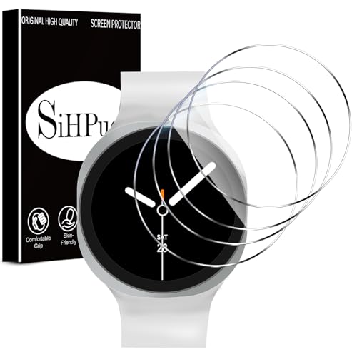 SiHPuoy 4 Pack for Samsung Galaxy Watch 8 Screen Protector 40mm Tempered Glass, HD Ultra-thin,Anti Scratch, Bubble Free, Case Friendly, Accessories Film for Galaxy Watch 8 40mm