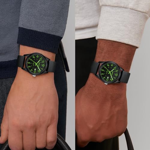 LN LENQIN Mens Watches Analog Quartz Sports Unisex Watch 30M Waterproof Nurse Watches for Men Women Nurse Medical Professionals-Military Time with Second Hand Glowing Easy to Read Dial Wrist Watch…