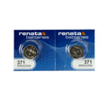 Renata 371 SR920SW Batteries - 1.55V Silver Oxide 371 Watch Battery (2 Count)