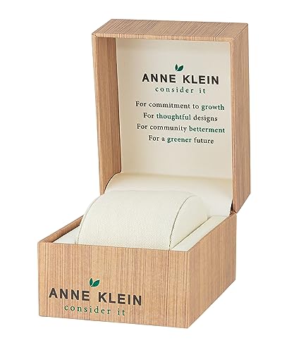Anne Klein Women's Solar Recycled Ocean Plastic Band Watch, AK/3913