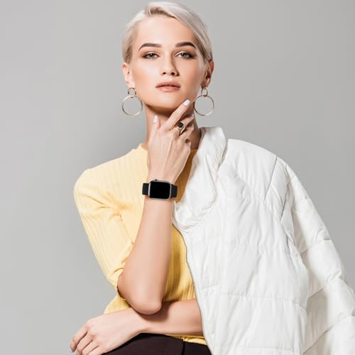 Qimela Sport Loop Compatible with Apple Watch Band 38mm 40mm 41mm 42mm 44mm 45mm 46mm 49mm for Women Men,Magnetic Strap Stretchy Braided Wristband for iWatch Series 11 10 9 8 7 6 5 4 SE Ultra 3 2 1