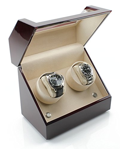 Heiden Watch Winder for Automatic Watches, Double Watch Winders for Rolex, Dual Watch Winder Japanese Motor - Zero Magenetization