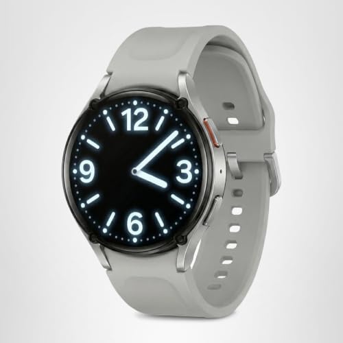 Samsung Galaxy Watch 7 (44mm) AI Smartwatch w/ 1.5" AMOLED, Wear OS 5, Wi-Fi, Bluetooth, Heart Rate, Sleep Apnea & GPS Fitness Tracker, International Model L310 (w/Fast Charger, Silver)