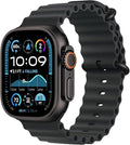 Apple Watch Ultra 2 (GPS + Cellular, 49MM) - Black Titanium Case with Black Ocean Band (Renewed Premium)