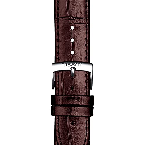 T852043013 20mm Lug Brown Leather Strap