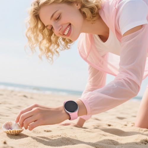 BandRain 6 Pack Sport Bands Compatible with Samsung Galaxy Watch 8 Band 40mm 44mm/Galaxy Watch 8 Classic 46mm, Waterproof Soft Silicone Strap Wristband for Galaxy Watch 8/8 Classic 2025 Women Men (6 Pack-Black+Pink+Mint Green+Purple+Sand Pink+Starlight)