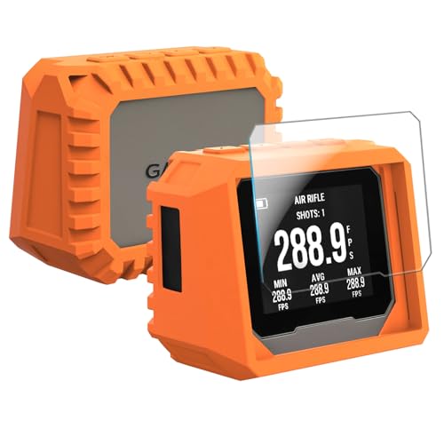 SKIDAYO Silicone Protective Case for Garmin Xero C1 Pro/Xero C2 Chronograph - Shockproof, Durable Design (Orange)