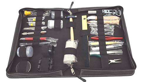 Professional Watch Repair Tool Kit for Battery Replacement, Link Adjustment