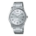 Casio #MTP-V001D-7B Men's Standard Stainless Steel Easy Reader Silver Dial Watch