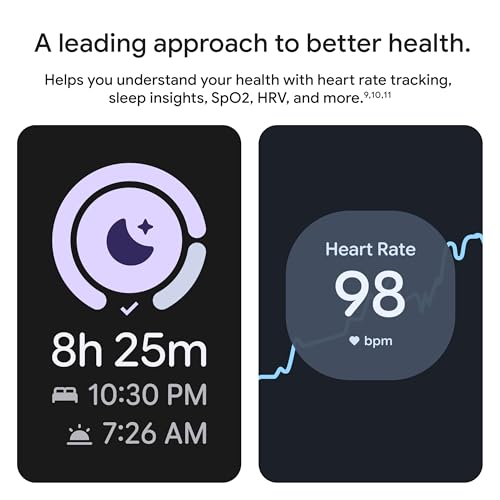 Google Pixel Watch 4 (45mm) - Android Smartwatch with Heart Rate and Sleep Tracking - 30-Hour Battery - Fitness Tracking - Google AI - Satin Moonstone Aluminum Case - Moonstone Active Band - Wi-Fi