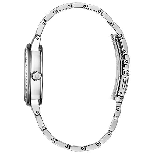 Bulova Ladies' Crystal Phantom 3-hand Quartz Watch, Faceted Mineral Glass Dial