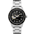 SEIKO SSA425 Automatic Watch for Men - Presage Collection - Black Open-Aperture Dial with Vintage 1960s Watch Inspiration - 50M Water Resistant