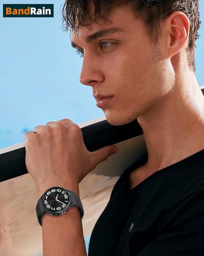 One Click No Gap Braided Bands Compatible with Samsung Galaxy Watch 7 6 4 5 FE Band 40mm 44mm/Galaxy Watch 6 4 Classic 47mm 43mm 42mm 46mm/Watch 5 Pro 45mm, 20mm Elastic Nylon Sport Strap Men Women