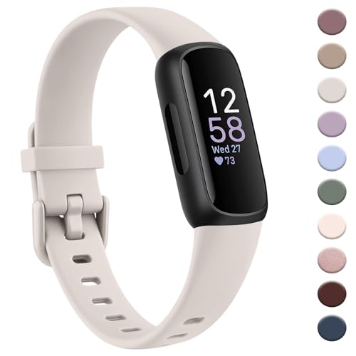 AK Band Compatible with Fitbit Inspire 3 Bands for Women Men, Adjustable Replacement Sport Wristbands Straps for Fitbit Inspire 3 Fitness Tracker (Starlight)