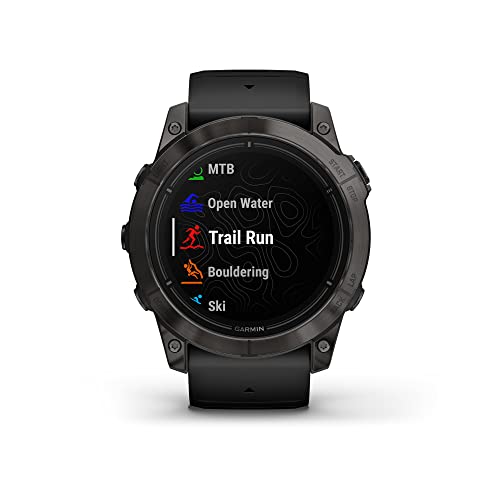 Garmin epix Pro (Gen 2) Sapphire Edition, 51mm, High Performance Smartwatch, Advanced Training Technology, Built-in Flashlight, Black (Renewed)