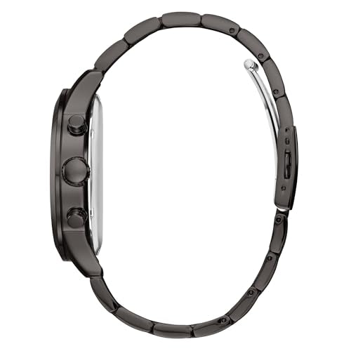GUESS Stainless Steel Gunmetal Chronograph Bracelet Watch with Date. Color: Gunmetal (Model: U0668G2)