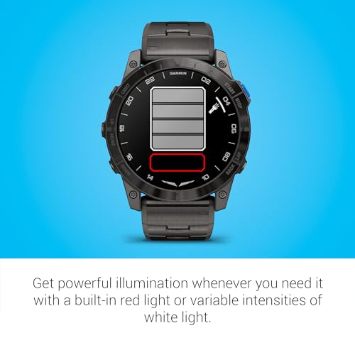 Garmin D2™ Mach 1 Pro, Aviator Smartwatch with GPS Moving Map, Aviation Weather, Health and Wellness Features, AMOLED Display, and Built-in Flashlight
