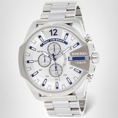 Diesel Mega Chief Watch for Men, Chronograph Men's Watch