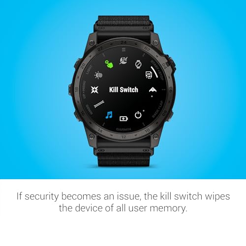 Garmin Tactix 7 AMOLED Edition, Specialized Military & Tactical GPS Smartwatch, Adaptive AMOLED Display, Built-in Flashlight, Preloaded TopoActive Mapping (Renewed)