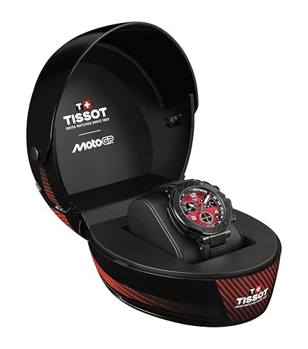 Tissot T-Race MotoGP Limited Edition 45mm, Swiss Quartz Watch for Men and Women, Stainless Steel Case, Red Dial, T1414173742200
