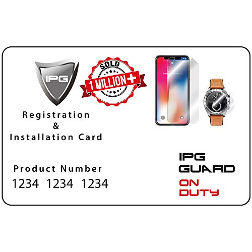 IPG for Universal Round Watch Screen Protector (2 Units) Hydrogel Film Bubble Free Anti-Scratch Invisible Protection Good for Smart Watch Too Size Options are Available (45 mm Diameter)