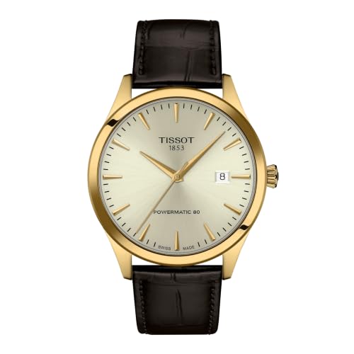 Tissot Classic Dream 40mm, Swiss Automatic Watch for Men, Stainless Steel Case, Champagne Dial, T1584073626100