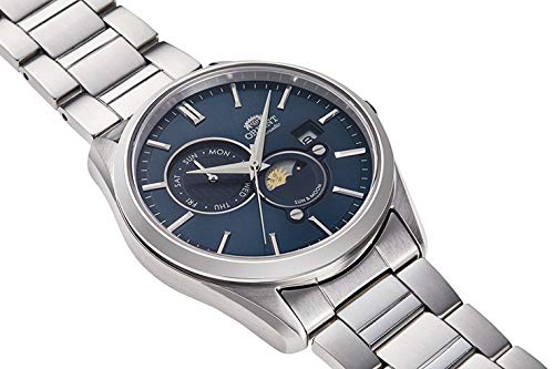Orient Sun & Moon Automatic Watch, Mechanical, Automatic, Contemporary, Men's Navy, Navy, Watch Sun & Moon, Automatic Winding, Hand Wind