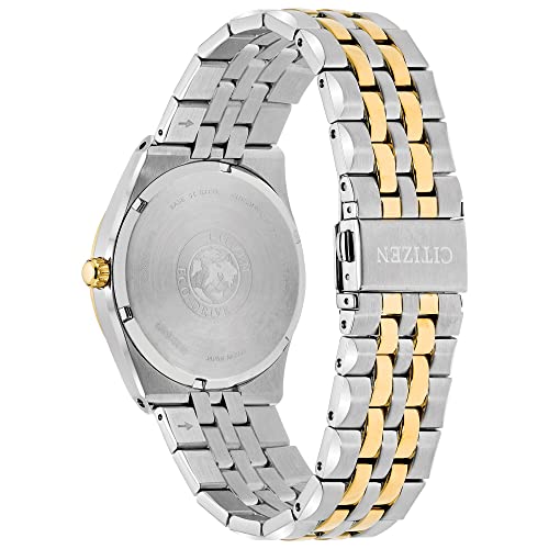 Citizen Men's Classic Corso Eco-Drive Watch, 3-Hand Date, Luminous Hands, Two-Tone/ Blue Dial