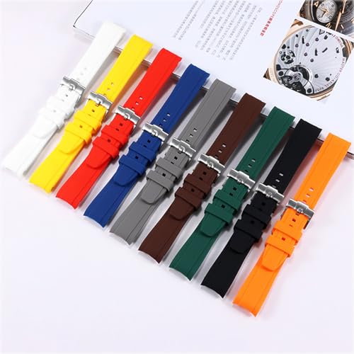 Niziruoup Bands for MoonSwatch Watch,Curved end No Gap,Premium Silicone Rubber Watch Strap for Omega X Swatch Moonswatch Speedmaster/Rolex/SEIKO 20mm 22mm Watch Strap Replacement Band for Men Women