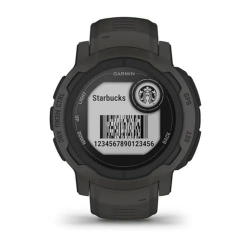 Garmin 010-02626-10 Instinct 2, Rugged Outdoor Watch with GPS, Built for All Elements, Multi-GNSS Support, Tracback Routing and More, graphite (Renewed)