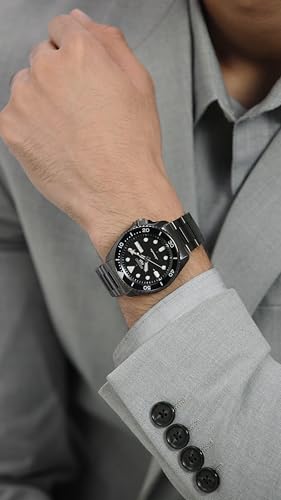 Seiko Men's Analogue Automatic Watch with Stainless Steel Strap SRPD65K1