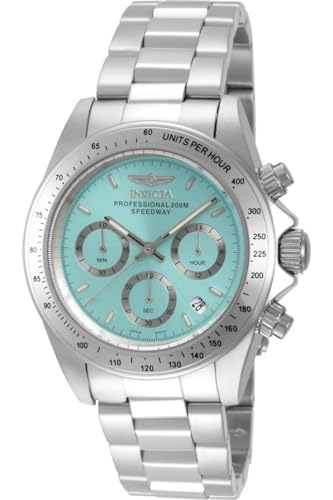 Invicta Speedway Men 39.5mm Stainless Steel Steel Tiffany Blue dial VD53B-14 Quartz