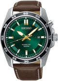 Seiko Mens Analogue Kinetic Watch with Leather Strap SKA791P1