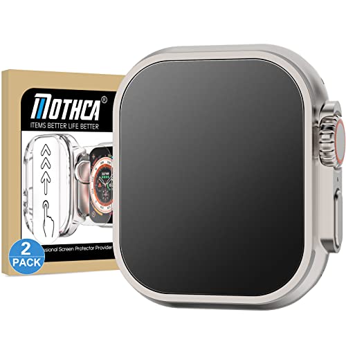 Mothca 2 Pack Tempered Glass Matte Screen Protector for Apple Watch Ultra 3 (2025) / Ultra 2 / Ultra (49mm) [Quick Fit Case] Auto-alignment HD Clear Touch Sensitive Anti-Scratch 9H Matte Glass Film
