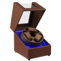 J&T Technology Watch Winder for Automatic Watches,Automatic Watch Winder with LED Light,Rotating Watch Case with Japanese Quiet Motor,4 Rotation Modes,USB Type C