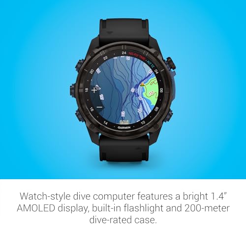 Garmin Descent™ Mk3i,- 51mm Dive Computer and Multisport GPS Smartwatch, Air Integration, Black