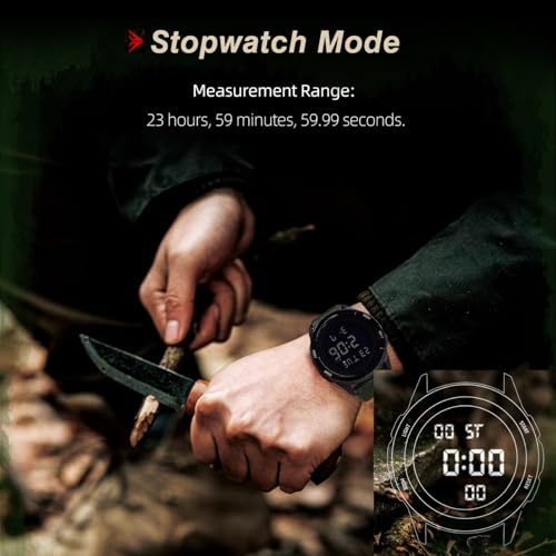 CakCity Digital Watch Military Watches for Men Black Tactical Waterproof Sports Men's Women's Wrist Watch with LED Backlight Stopwatch Nylon Band