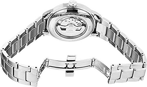 Orient Men's "Helios' Stainless Steel Automatic / Hand Winding Open-Heart Display