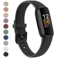 Meliya for Fitbit Inspire 3 Bands Women Men, Soft Silicone Adjustable Wristband Replacement Sport Straps Compatible with Fitbit Inspire 3 Fitness Tracker (Black)
