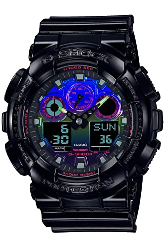 CASIO G-Shock GA-100RGB-1AJF [G-Shock Virtual Rainbow: Gamer's RGB Series] Watch Imported from Japan Feb 2023 Model