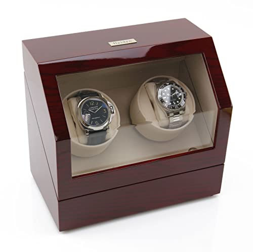 Heiden Watch Winder for Automatic Watches, Double Watch Winders for Rolex, Dual Watch Winder Japanese Motor - Zero Magenetization
