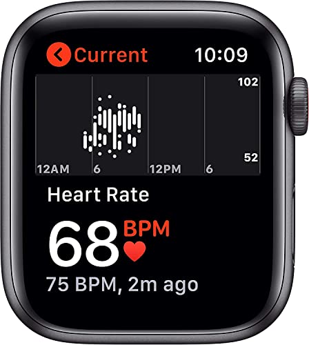Apple Watch SE (GPS, 40mm) - Space Gray Aluminum Case with Black Sport Band (Renewed)