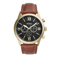 Flynn Chronograph Brown Leather Watch