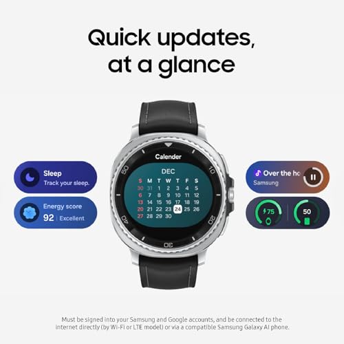 Samsung Galaxy Watch 8 Classic (2025), Black, 46mm, Bluetooth Smartwatch
